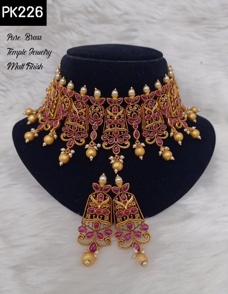 The Pushpa Look Kunti Necklace Set