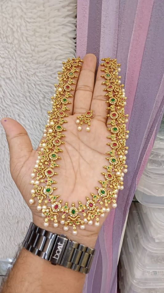 Lakshmi Valli Super Stone Necklace Set